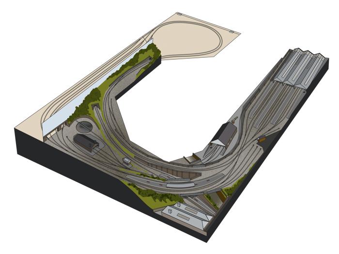 Model railway track plans cheap small spaces